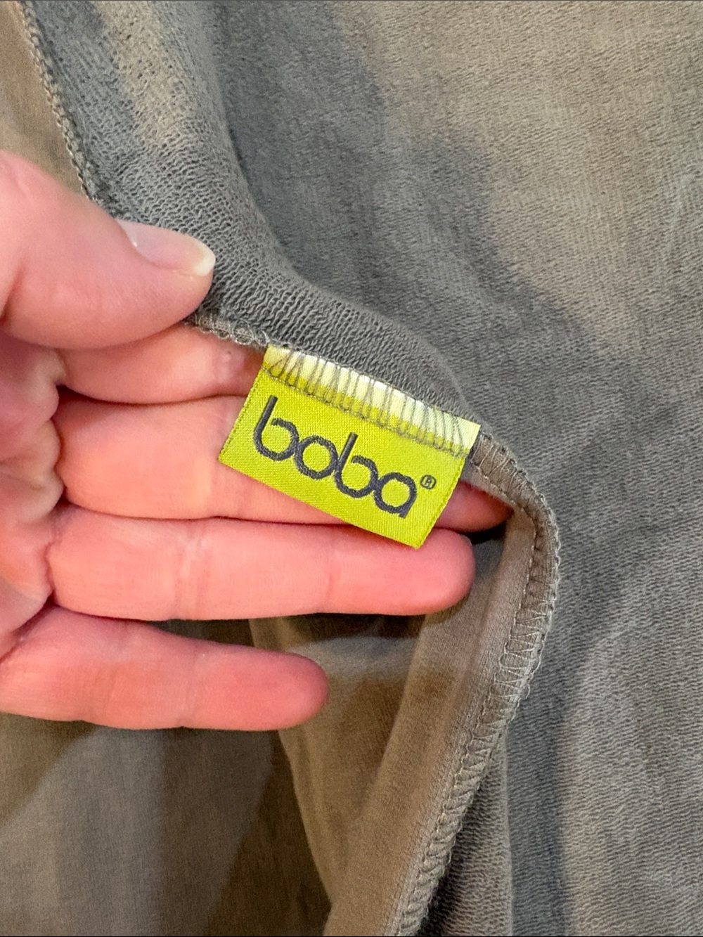 Boba wrap! Gray. Stretchy. - Picture 2 of 5